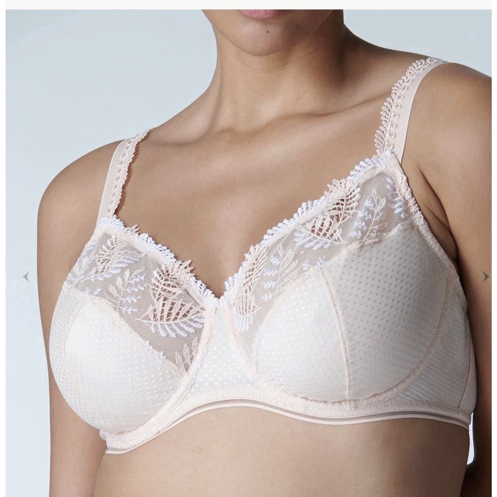 Simone Perle Bloom Full Cup - Petal Powder 36G Bra Pink Lace Unpadded 12Y320G